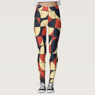 Abstract geometric: computational art. leggings