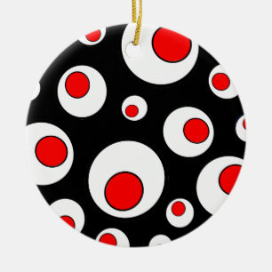 Abstract Geometric Cool Circles Ceramic Tree Decoration