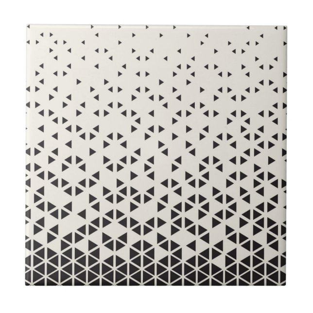 Abstract Geometric Design Ceramic Tile (Front)