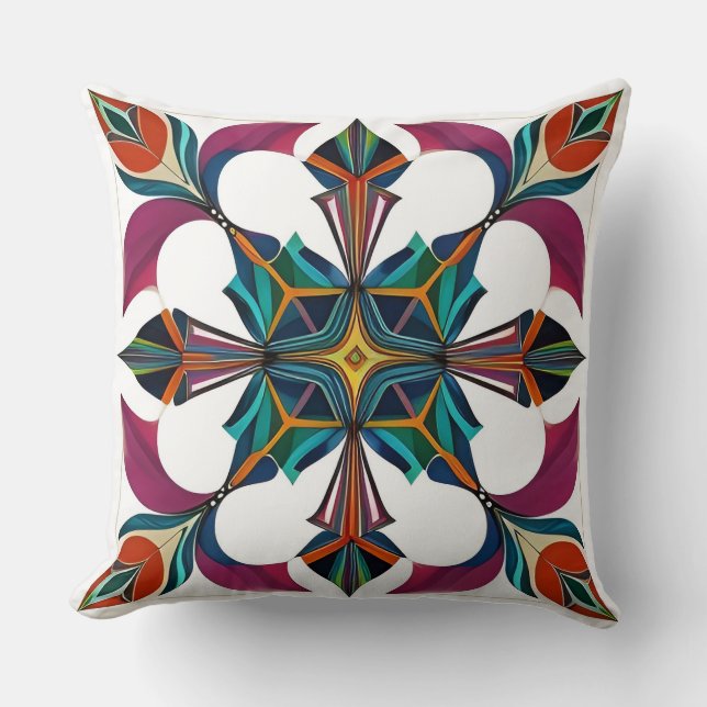 Abstract Geometric Design Cushion (Front)