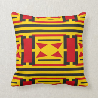 Abstract geometric design cushion