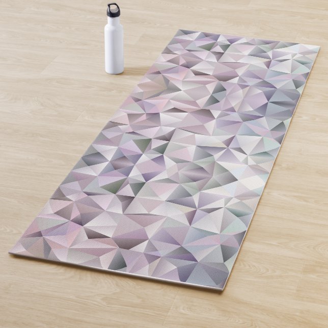 Abstract geometric design featuring a mosaic yoga mat (In Situ)