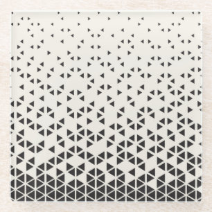 Abstract Geometric Design Glass Coaster