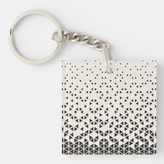 Abstract Geometric Design Key Ring (Front)