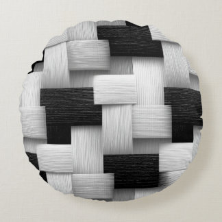 Abstract Geometric Design Round Cushion