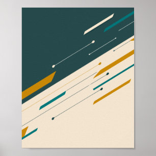Abstract Geometric Design with Dynamic Lines Poster