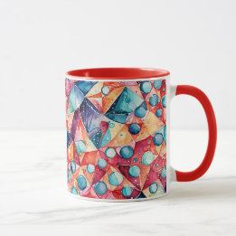 Abstract geometric digital pattern 29 -Coffee Mug