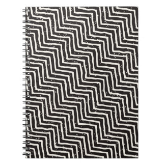 Abstract Geometric Doodle: Black White Pattern Notebook