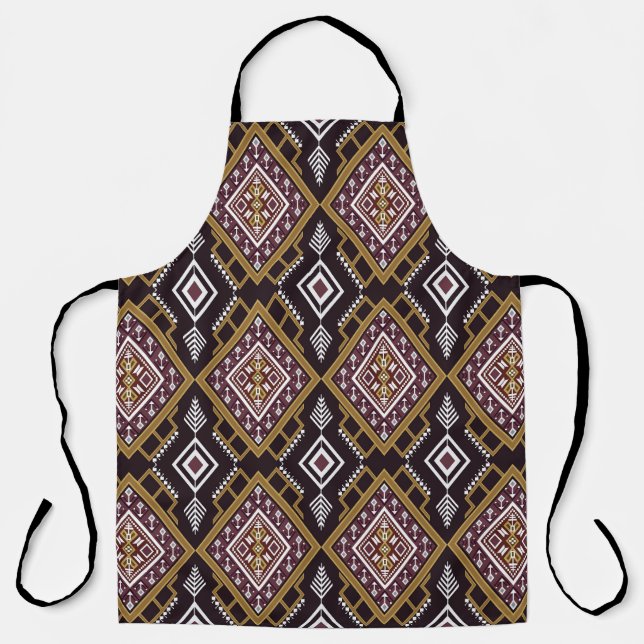 Abstract geometric ethnic, wallpaper design. apron (Front)