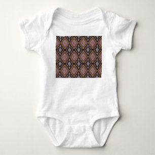 Abstract geometric ethnic, wallpaper design. baby bodysuit