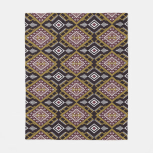 Abstract geometric ethnic, wallpaper design. fleece blanket
