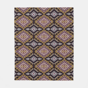 Abstract geometric ethnic, wallpaper design. fleece blanket
