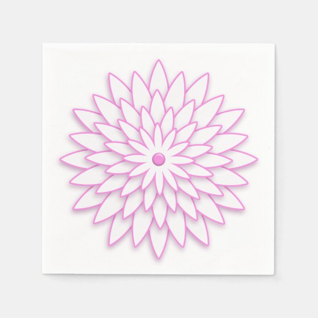 Abstract geometric flower. napkin (Front)