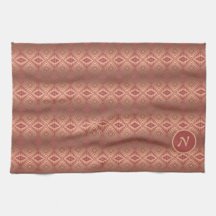 Abstract Geometric Gradient Southwestern Tea Towel