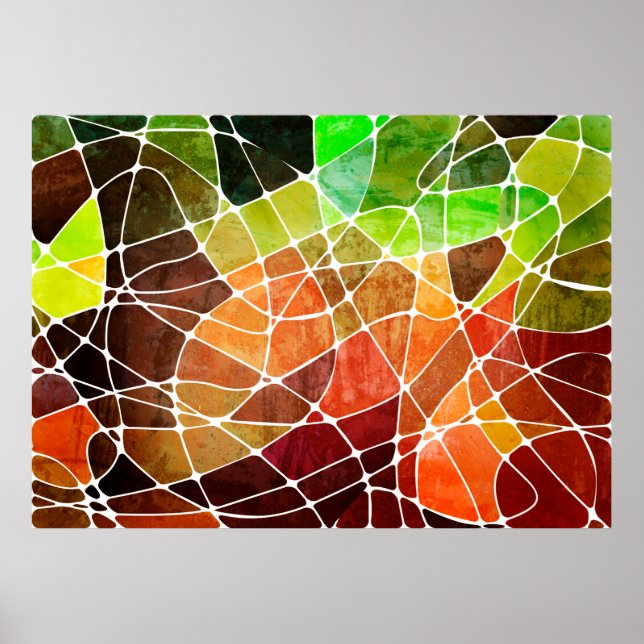 abstract geometric grunge backgroundabstract, agin poster (Front)