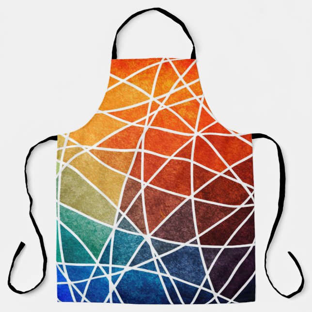 abstract geometric grunge backgroundabstract,aging apron (Front)