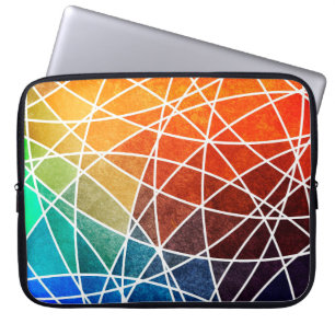 abstract geometric grunge backgroundabstract,aging laptop sleeve