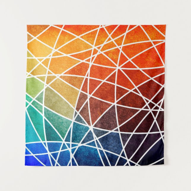 abstract geometric grunge backgroundabstract,aging tapestry (Front)
