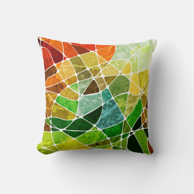 abstract geometric grunge backgroundpattern,grunge cushion (Front)