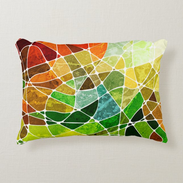 abstract geometric grunge backgroundpattern,grunge decorative cushion (Front)