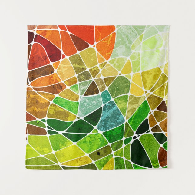 abstract geometric grunge backgroundpattern,grunge tapestry (Front)