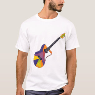 Abstract Geometric Guitar T-Shirt