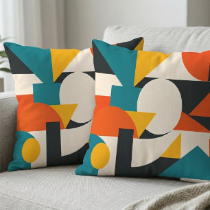 Abstract Geometric Harmony Cushion
