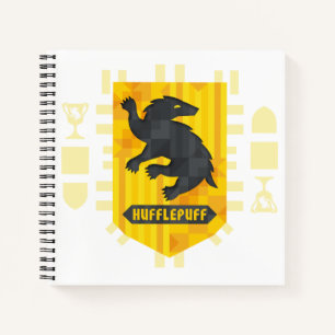 Abstract Geometric HUFFLEPUFF™ Crest Notebook