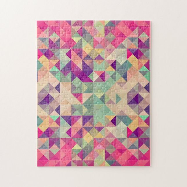 Abstract Geometric Jigsaw Puzzle (Vertical)