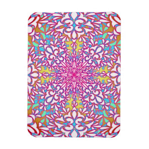 Abstract Geometric Kaleidoscope Design Magnet