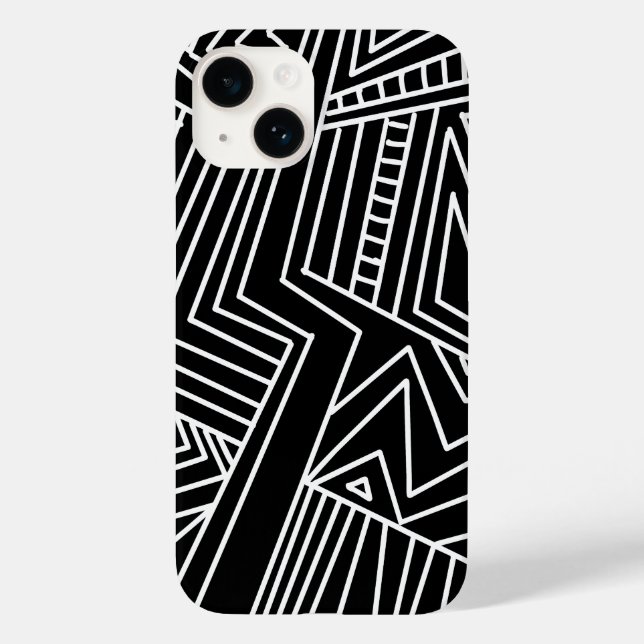 abstract geometric lines pattern background modern Case-Mate iPhone case (Back)