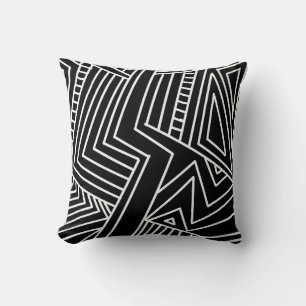 abstract geometric lines pattern background modern cushion