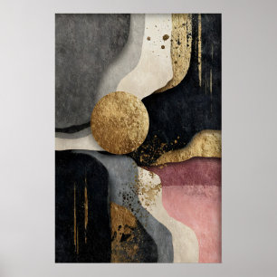 Abstract Geometric Minimalist Print, Boho Poster