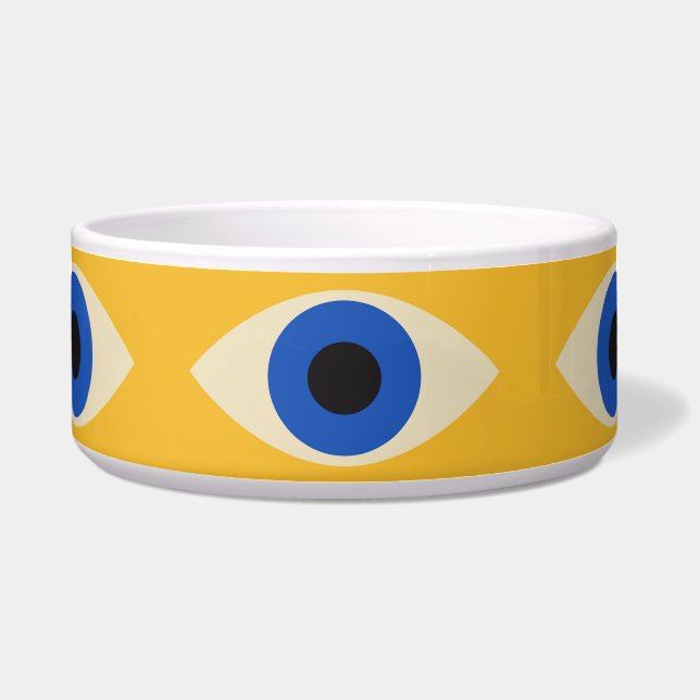 Abstract Geometric Modern Bold Evil Eye Pattern  (Front)