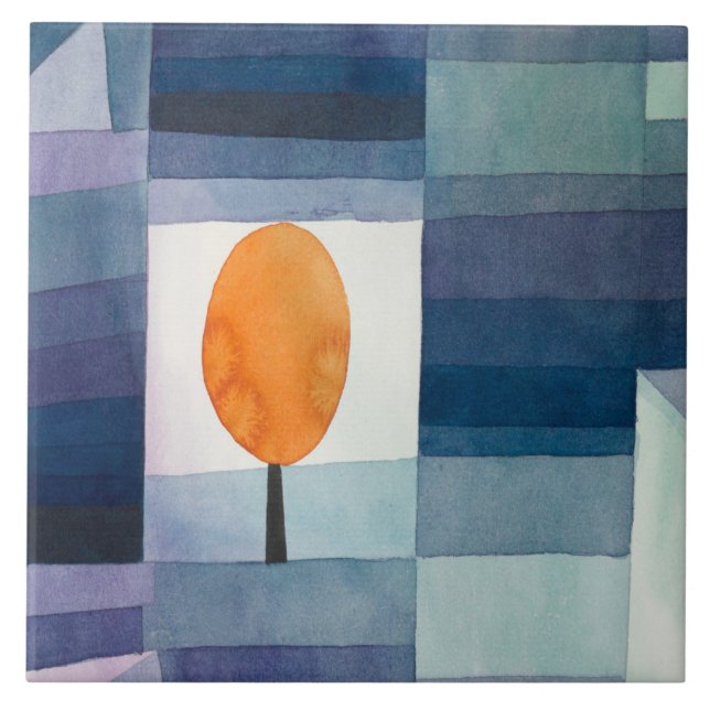 Abstract geometric modern contemporary ceramic tile (Front)