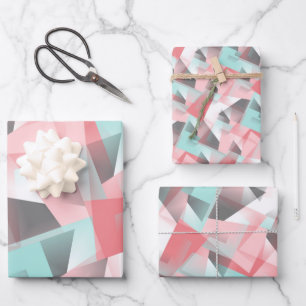 Abstract Geometric Modern Gift Wrap Wrapping Paper