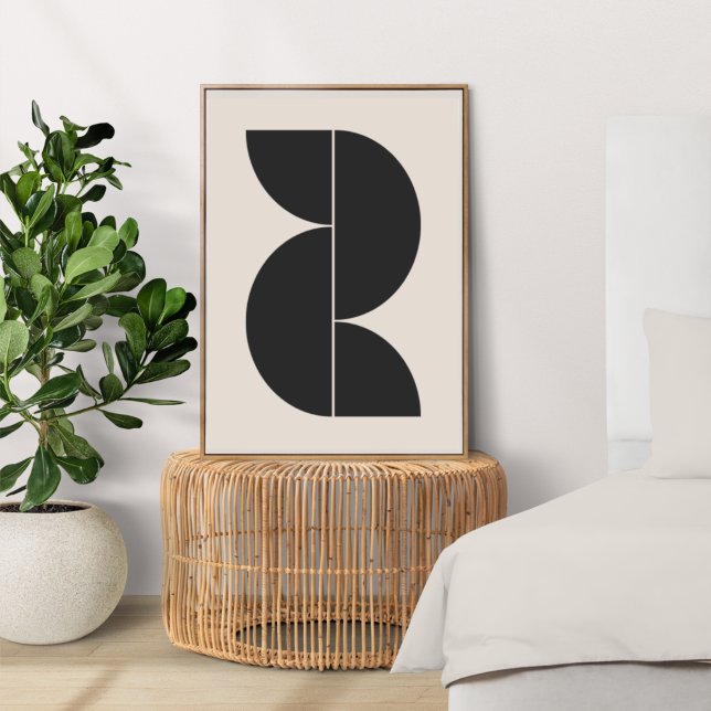 Abstract Geometric Modern Minimal Bold Scandi Poster (Creator Uploaded)