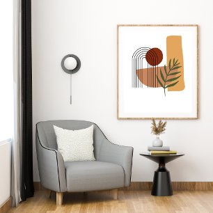 Abstract Geometric Modern pastel  Poster