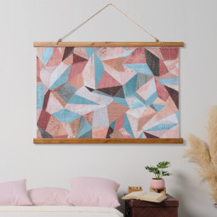 Abstract Geometric Mosaic Pattern Design 1335 Hanging Tapestry