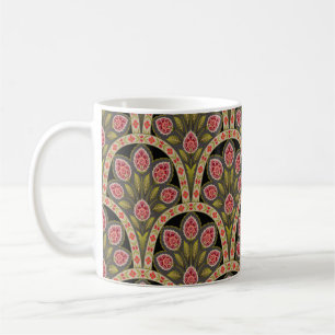 abstract Geometric mughal motif flower patternart, Coffee Mug