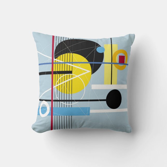 Abstract Geometric: Multicolor Background Cushion (Front)