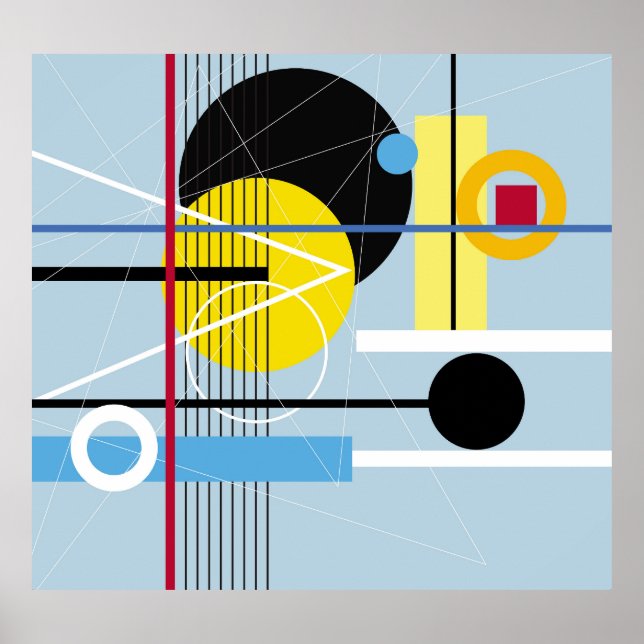 Abstract Geometric: Multicolor Background Poster (Front)