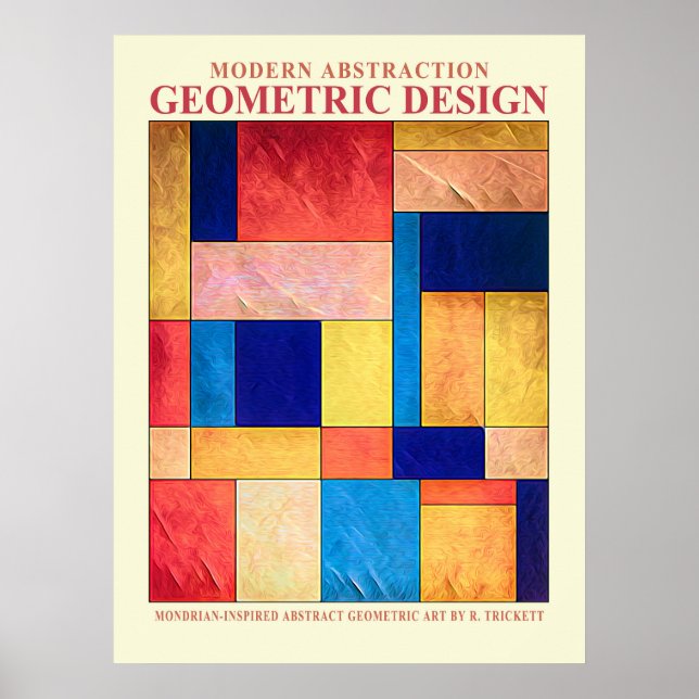 Abstract Geometric No. 2 Poster (Front)