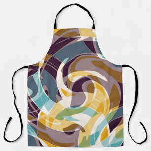 Abstract geometric objects graffiti grunge effecta apron