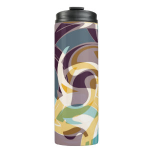 Abstract geometric objects graffiti grunge effecta thermal tumbler