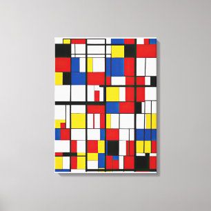 Abstract Geometric Painting Canvas Print