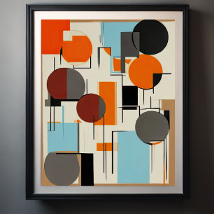 Abstract Geometric Painting Poster
