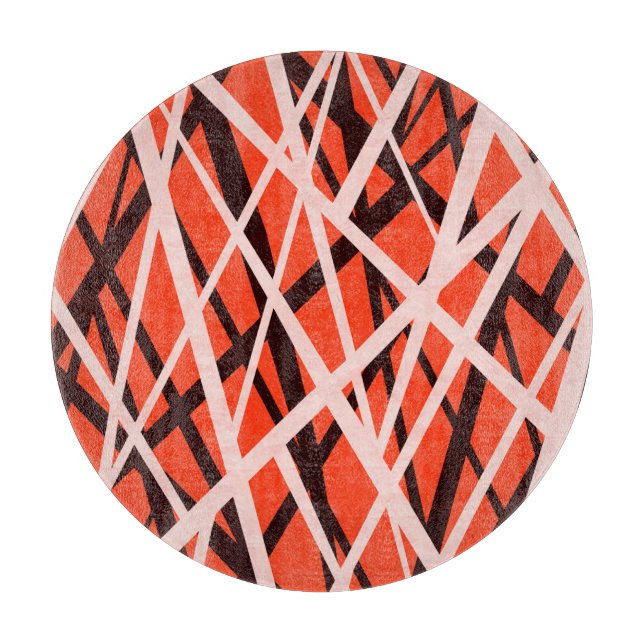 Abstract Geometric Paper: High-Res Texture Cutting Board (Front)