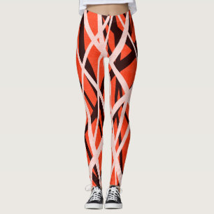 Abstract Geometric Paper: High-Res Texture Leggings