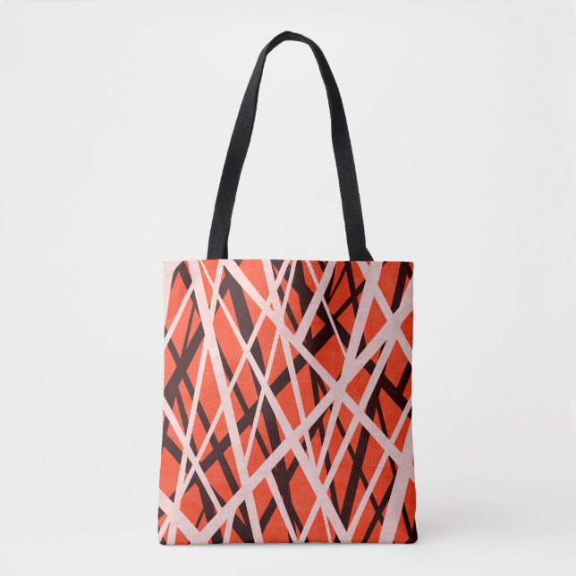 Abstract Geometric Paper: High-Res Texture Tote Bag (Front)